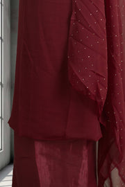 Georgette Churidar Material – Golden Thread Work