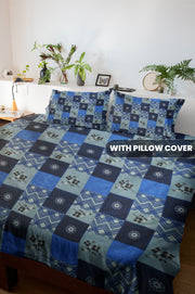 Floral PolyCotton Bedsheet with Pillow Cover