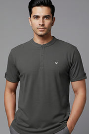 HOG & FOG Chinese Collar T-Shirt