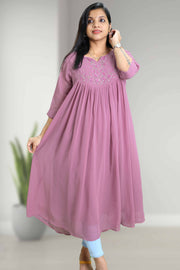 Georgette Flared Top - Stone Work