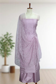 Silk Churidar Material – Sequins with Embroidery & Thread Work