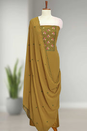 Georgette Churidar Material – Embroidery & Sequins Work