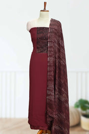 Silk Churidar Material-Lace Work