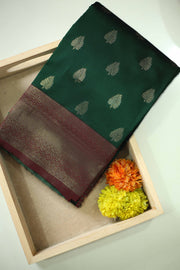 Soft Silk Saree – Body Print with Border & Rich Pallu