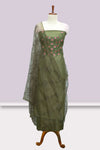 Elegant Silk Churidar Material-Floral Print
