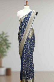 Banarasi Silk Saree with Jaal Design