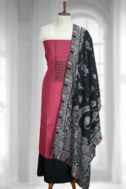 Cotton Churidar Material – Sequins with Thread Work & Box Pattern