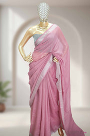 Varanasi Linen Saree with Tassels