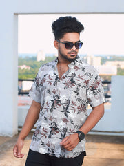 Men Regular Fit Rayon Printed Half Sleeve Casual Shirt - 349/-