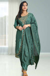 Silk Churidar with Stone Work