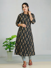 Women's Cotton Printed Flair Kurti - 429/-