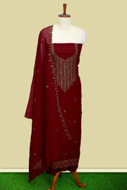 Georgette Churidar Material – Graceful Embroidery with Sequins