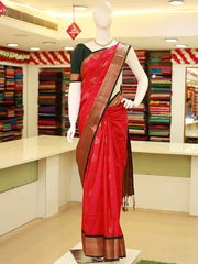 Full Body Bootta Work Saree with Traditional Border and Palla