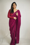 Ready-to-Wear Vichitra Saree – Effortless Elegance