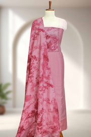Silk Churidar Material with Lace & Mirror Work