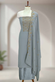 Georgette Churidar Material with Thread Work & Sequins