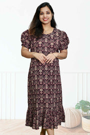 Chic Cotton Flared Top (NIGHT DRESS)