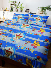 Cartoon Double Bedsheet for Kids With 2pcs Pillow Covers - Just ₹899! 🛏️✨