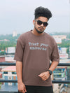 Men's Loop knit Printed Round Neck T-Shirt - 200/-