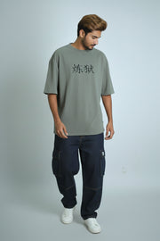 Anime Printed Drop Shoulder Five Sleeve T-Shirt – Rengoku Edition