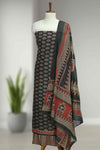 Cotton Churidar Material with Ajrakh Print