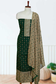 Cotton Churidar Material with Tie Work & Sequins