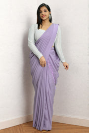 Fancy Vichitra Saree – Stone Work Elegance