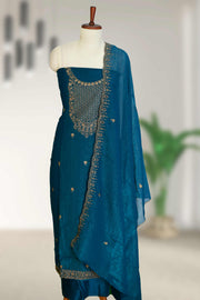 Graceful Georgette Churidar Material with Sequins Touch