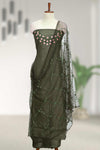 Elegant Silk Churidar Material-Floral Print