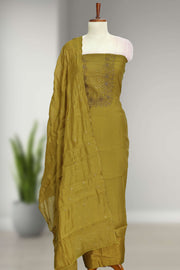 Silk Churidar Material-Sequins Work