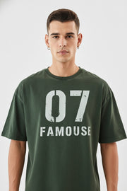 Hog & Fog Off-Shoulder Five Sleeve T-Shirt Print Design