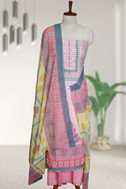 Printed Elegance Cotton Churidar Material