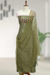 Elegant Silk Churidar Material-Floral Print