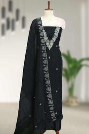 Silk Churidar Material-Embroidery Thread