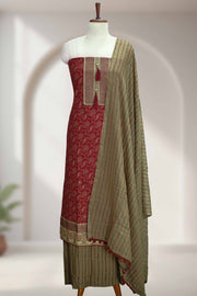 Cotton Churidar Material with Sequins & Thread Work