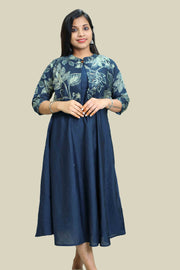 Feeding Top with Floral Print & Collar Neck