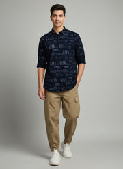 Harbour Men’s Rayon Printed Casual Shirt