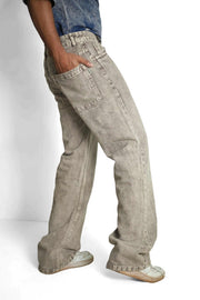 Wide Leg Plain Baggy Pant – Denim