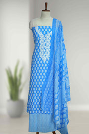 Cotton Churidar Material – Floral Embroidery Thread