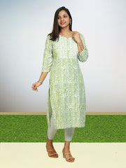 Elegant Crape Kurti with Round Neck - ₹360