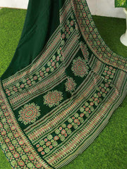 Elegant Georgette Saree with Ajrakh Border - ₹525