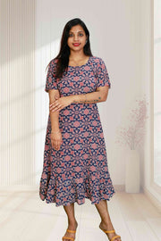 Elegant Cotton Mix Printed Kurti