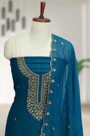Graceful Georgette Churidar Material with Sequins Touch