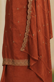Golden Elegance Silk Churidar Material