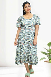Semi Chiffon Night Dress