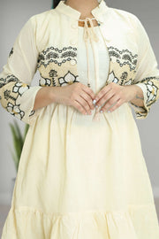 Cotton Long Top with Overcoat Style