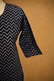 Elegant Threadwork Long Top