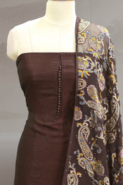 Classic Button Work Silk Churidar Material