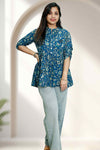 Cotton Short Kurti – Floral Charm