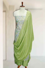 Floral Charm Silk Churidar Material